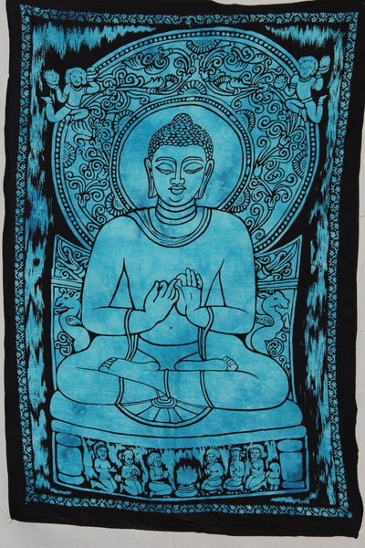 VIHAAN IMPEX DPHO1164 Buddha Tapestry (Blue)