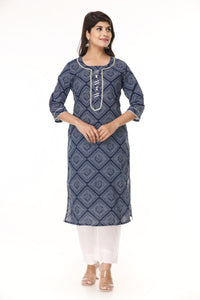 Elegant Straight Indian Kurti with Palazzo Pant Set for Women - Ethnic Wear Ensemble