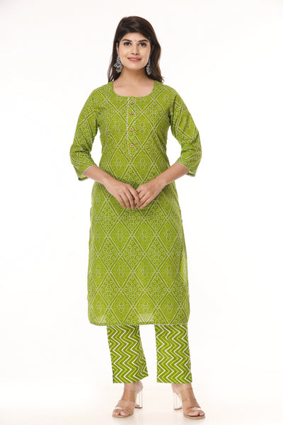 Trendy Straight Indian Kurti with Palazzo Pant for Women - Ethnic Wear Set