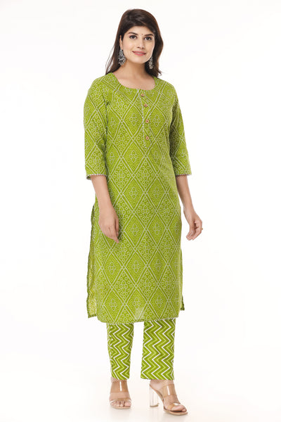 Trendy Straight Indian Kurti with Palazzo Pant for Women - Ethnic Wear Set