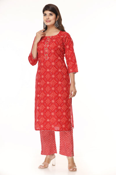 Stylish Straight Indian Kurti with Palazzo Pants for Women - Trendy Ethnic Set