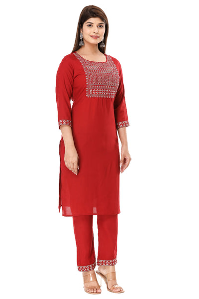 Stylish Straight Indian Kurti with Palazzo Pant for Women - Traditional Ethnic Wear Set