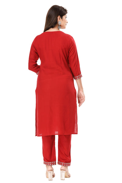 Stylish Straight Indian Kurti with Palazzo Pant for Women - Traditional Ethnic Wear Set