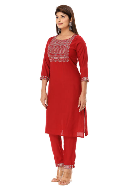 Stylish Straight Indian Kurti with Palazzo Pant for Women - Traditional Ethnic Wear Set