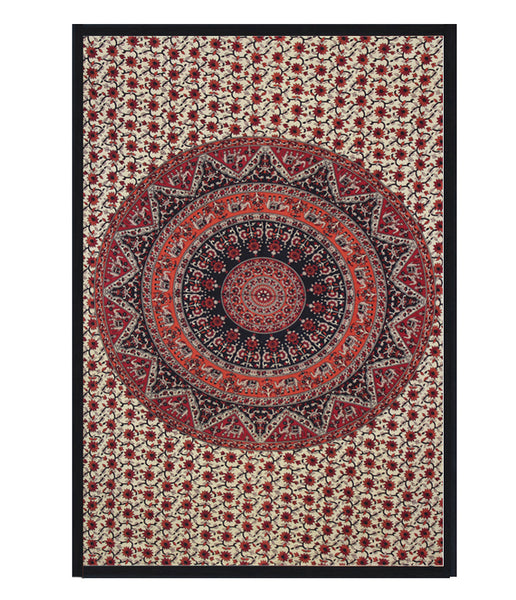 Indian Wall Hanging Mandala Tapestry Cotton Wall Art Décor