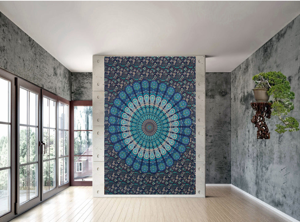 Indian Wall Hanging Mandala Tapestry Cotton Wall Art Décor