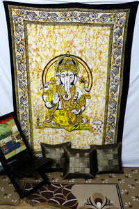 Indian Tapestry For Home Décor Lord Ganesha Hippie Wall Hanging