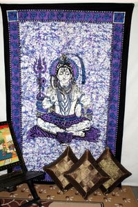 Indian Load Shiva Wall Hanging Tapestry For Home Decor